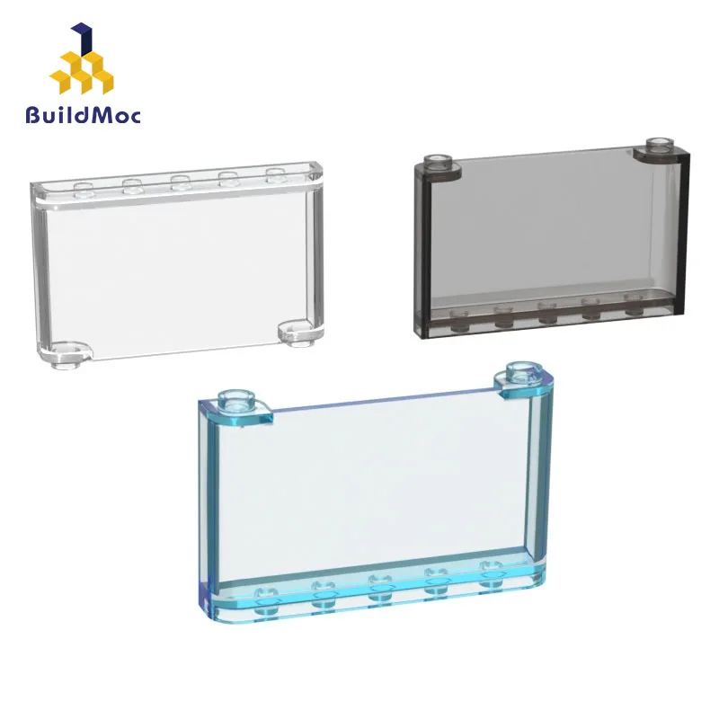BuildMOC 64453 1x6x3 стекло ldd64453 стойка дисплея картона для строительных блоков Запчасти