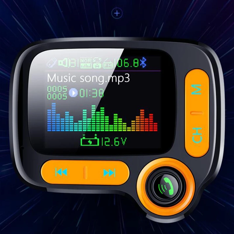 

Car Bluetooth FM Transmitter MP3 Radio Adapter Handsfree Calling USB Port with Fast Charge FM Transmitter Module