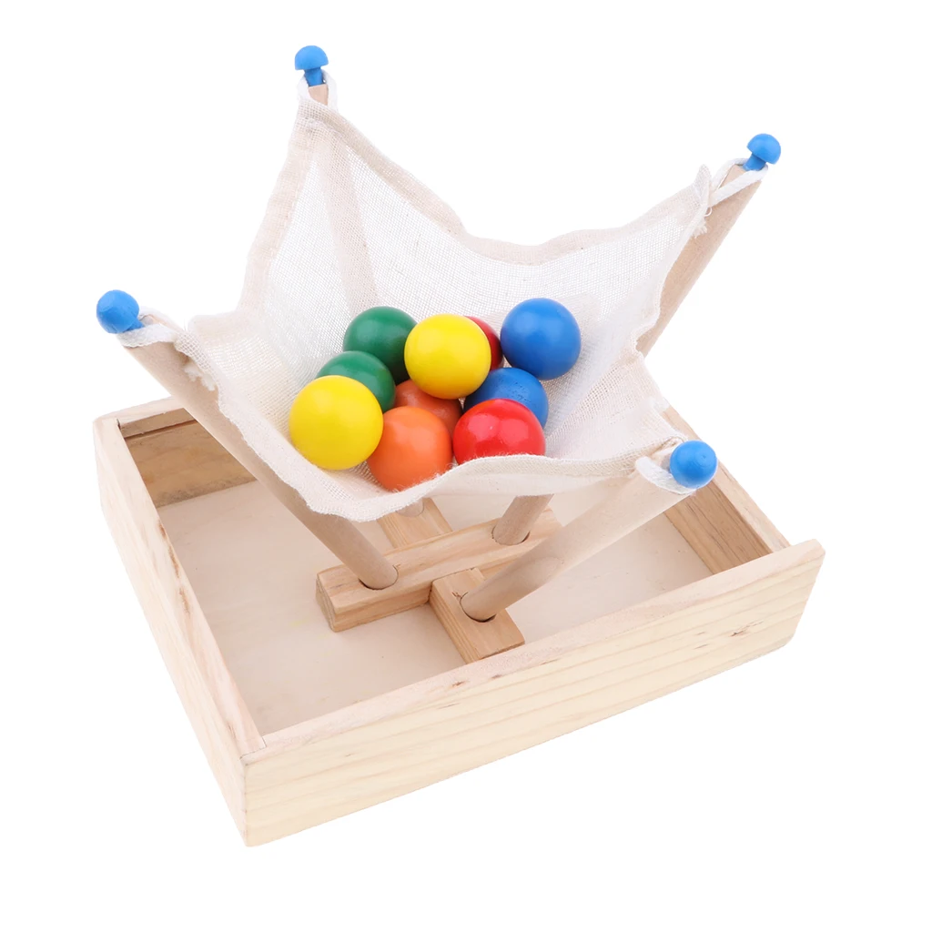 

Kids Montessori Toy Set Wooden Ball Catch Game Toy Gift for Toddlers