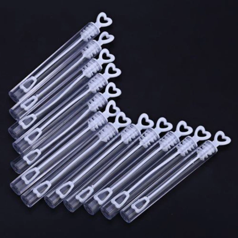 25/50/100 шт белые свадебные бутылки для мыльных пузырей дизайн с сердечком мыльница