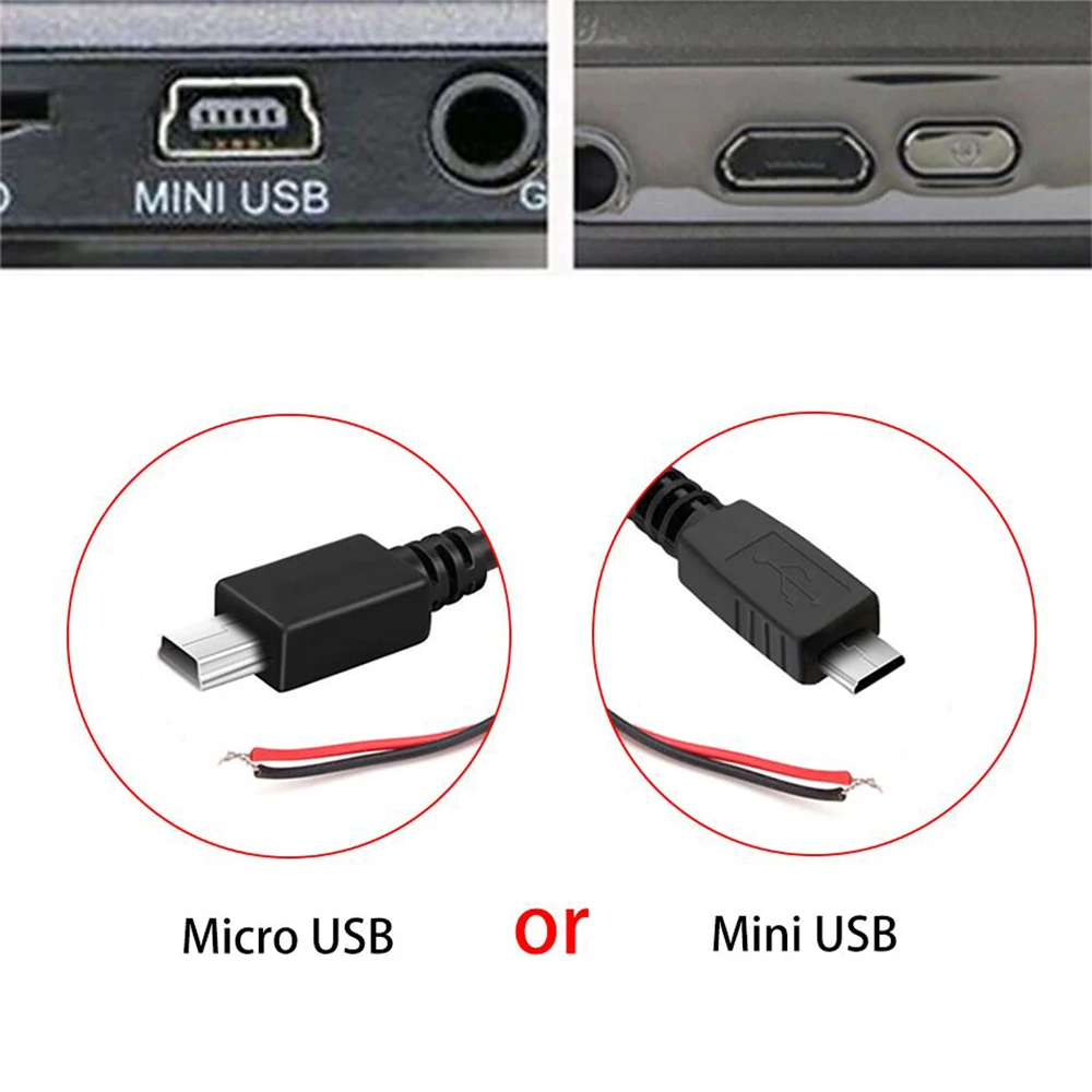 RUCCESS жесткий провод комплект Мини Micro USB 12 В до 5 В 2.5A автомобильный адаптер DVR мощность зарядный кабель Hardwire комплект для Xiaomi/70mai/Dash Cam