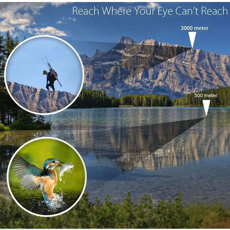 

60X60 Powerful Binoculars Hd 10000M Day-Night Vision Telescope High Power Optical Fixed Zoom for Hiking Travel Tourism