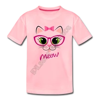 meow cat kids t shirt 3d all over printed kids t shirts boy for girl funny animal summer short sleeve 05