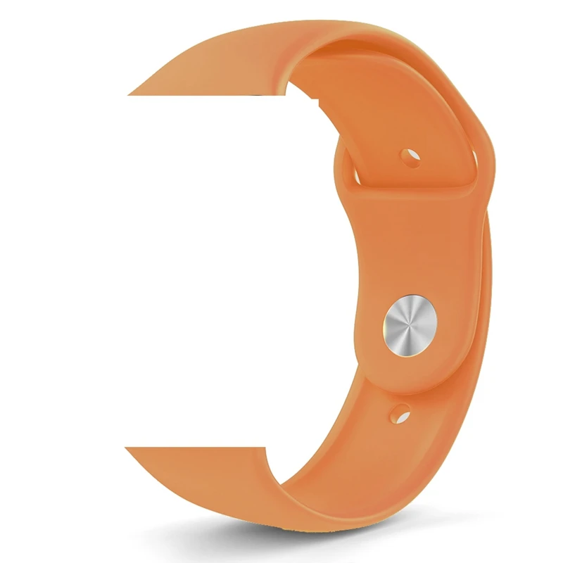 H Orang Ремешок для Apple Watch 5 4 3 2 1 силиконовый спортивный браслет для часов Apple Watch 44 мм 40 мм 42 мм 38 мм Ror IWatch band - Цвет ремешка: H Orang