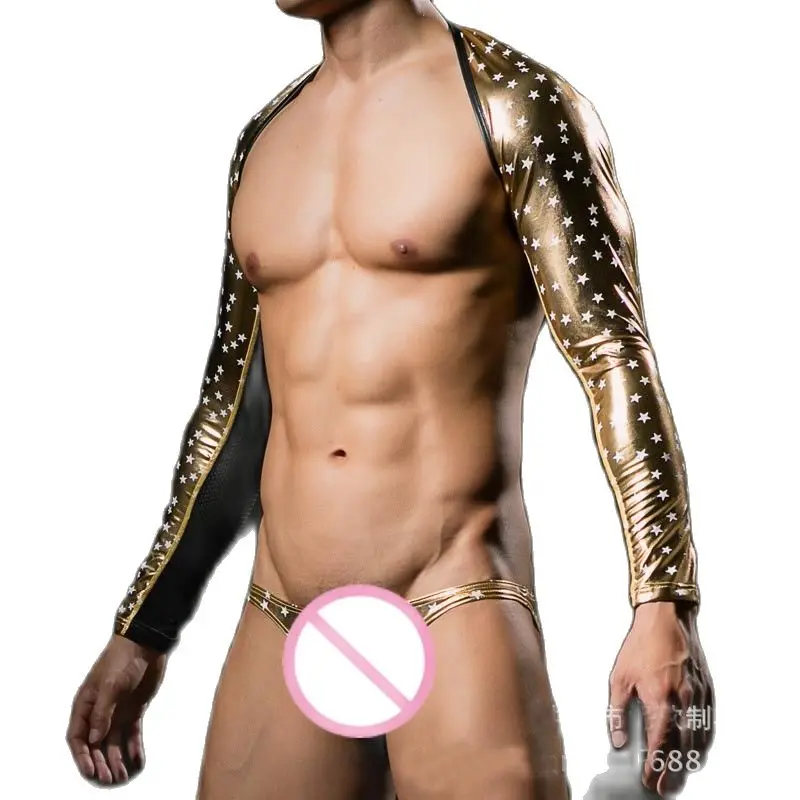 Мужская мода горячая штамповка звезда шаль майка с принтом звезды для бара клуба