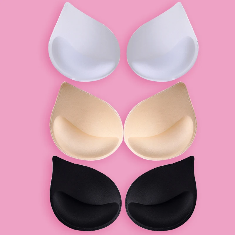 

Sexy Bikini Padding Insert Women Bra Pad Brassier Breast Nipple Cover Enhancer Chest Push Up Cups Swimsuit Intimates Accessories