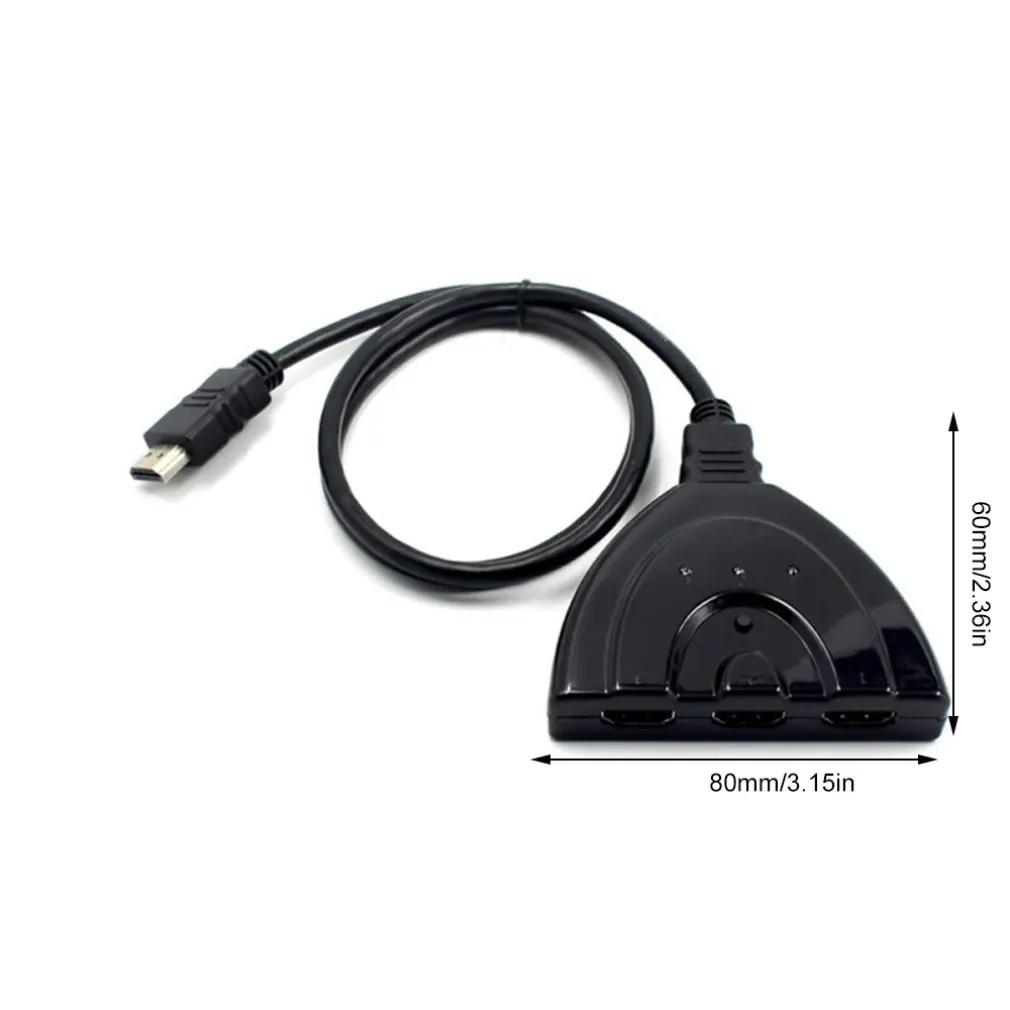Hd ТВ адаптер 3 порта Hdmi мульти дисплей Авто Переключатель концентратор 4K сплиттер