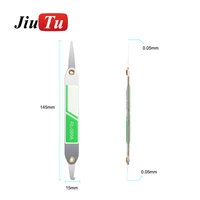 jiutu metal flat blade crowbar pry opener repair tool for mobile phone broken screen glue removal bezel frame opening tools