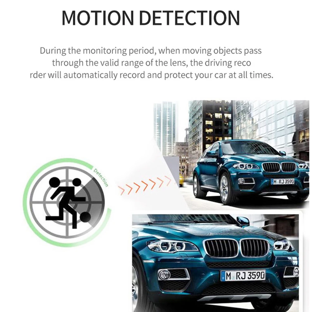 Автомобильный видеорегистратор авторегистратор с сенсорным экраном 4 '' 3