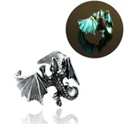 Мужское кольцо в стиле панк, 1 шт., винтажное металлическое кольцо с регулируемым размером в виде дракона, животных, подарочное очаровательное ювелирное изделие в стиле панк, 2020