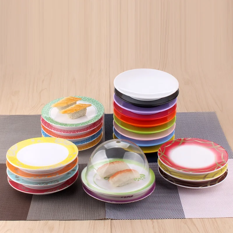 25 шт. Пластиковая крышка для суши буфета конвейерная лента многоразовая