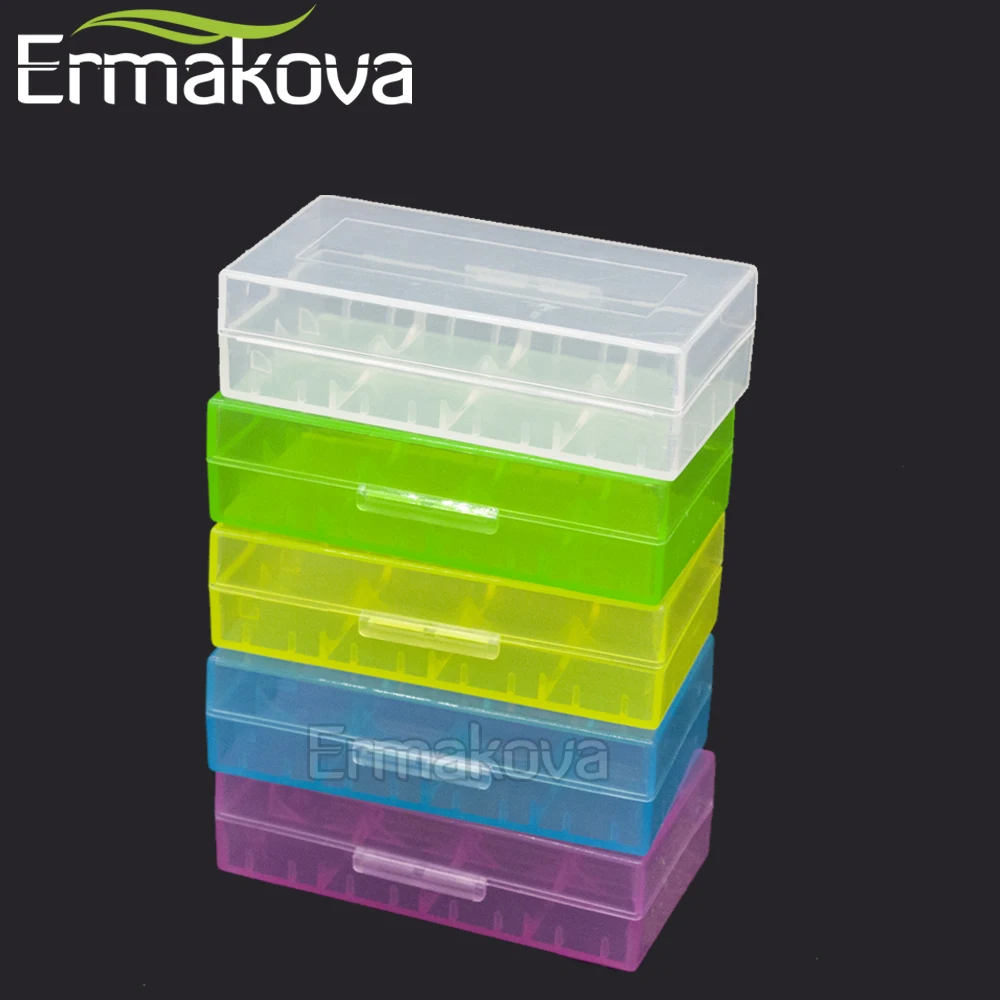 Контейнер ERMAKOVA 5 шт./лот для хранения батарей жесткий пластиковый контейнер