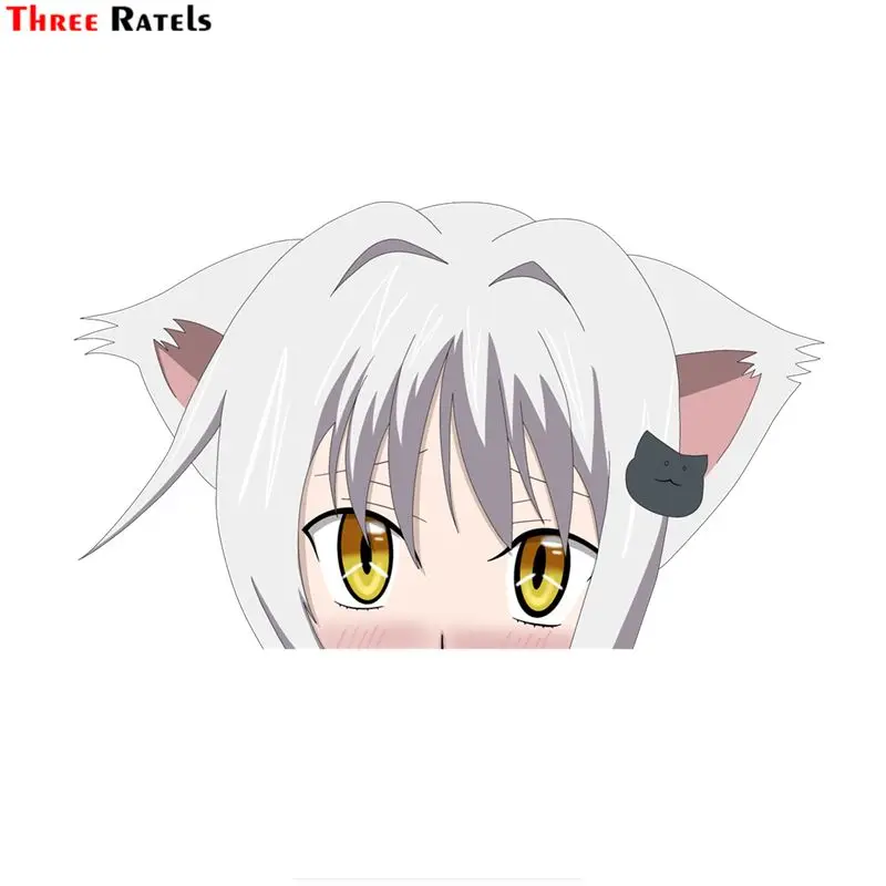 

Three Ratels FC436 Koneko Peeker Cartoon 3D Stickers For Car Macbook Anime Decal
