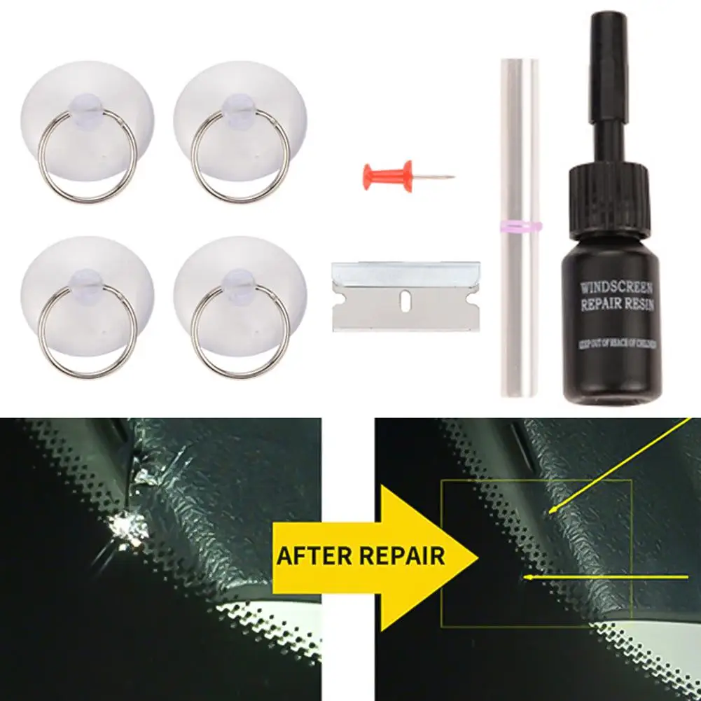 

Car Auto Vehicle Glass Crack Repair Windshield Quick Repair Agent Tools Kit