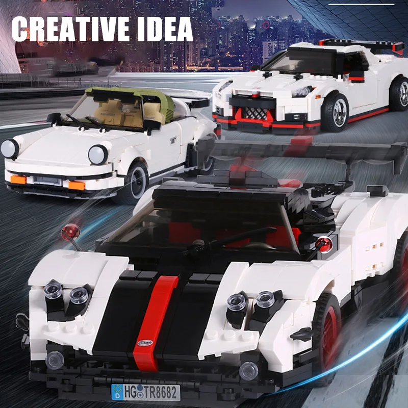1024 шт. GTR Technic гоночный автомобиль совместимый LeSet Technic Voiture Ford Mustang Строительные кирпичи развивающие игрушки дни рождения