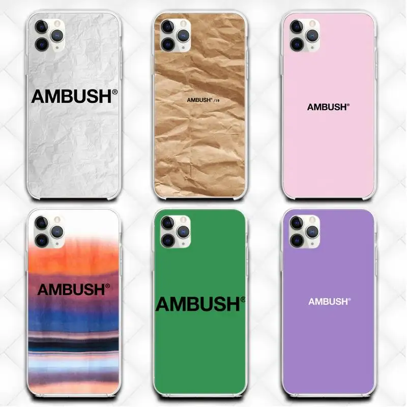 

Cute Japan Ambush Phone Case Transparent Case For Iphone 6 6s 7 8 Plus XR X XS XSmax 11 12 Pro Mini Max