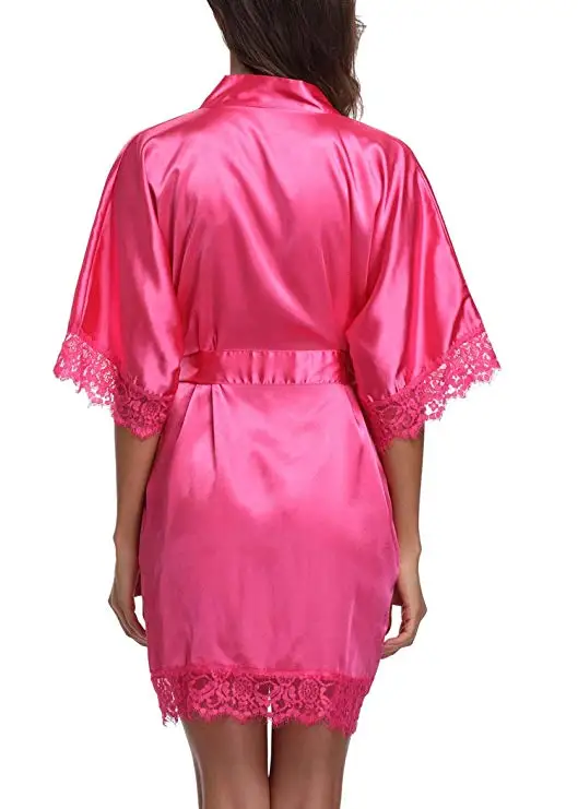 Новинка 2019 г. модные женские халаты Атласный халат ночная рубашка одежда для сна