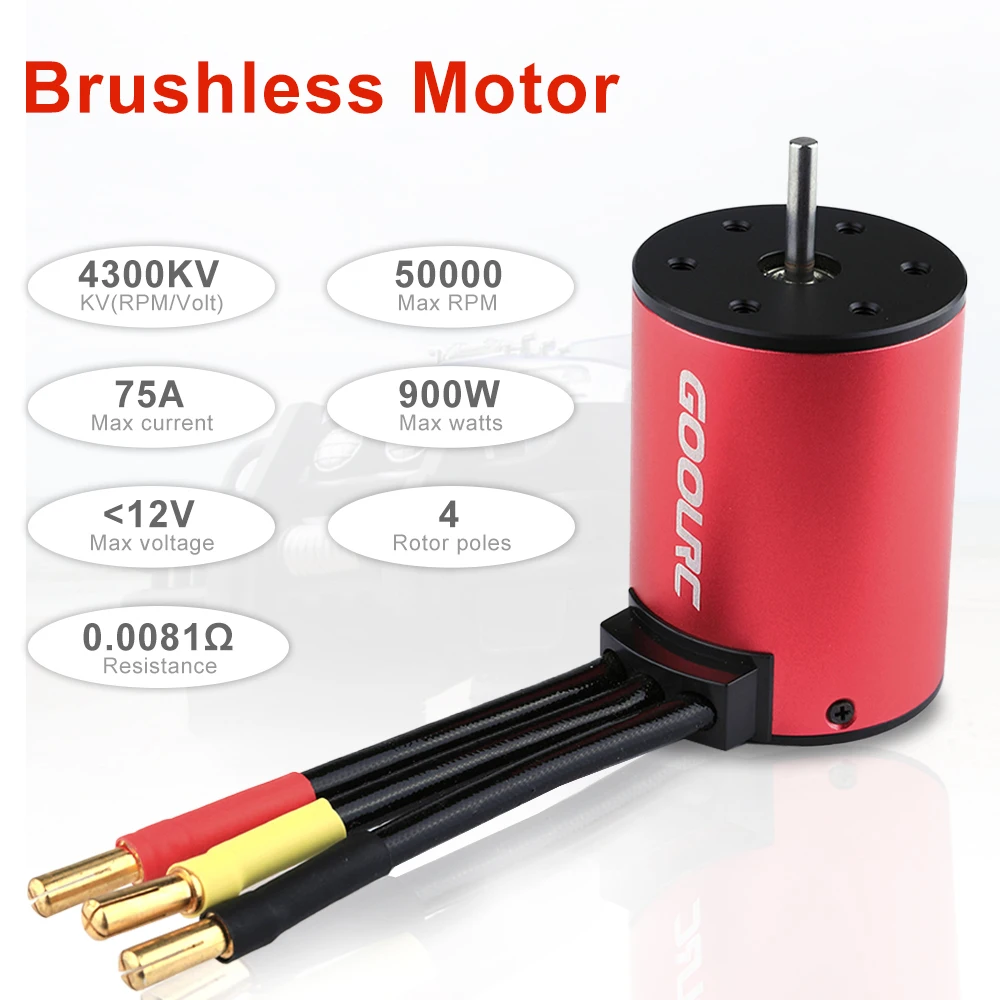 GoolRC 3650 4300KV 3900KV бесщеточный двигатель 60A ESC Бесщеточный электронный регулятор