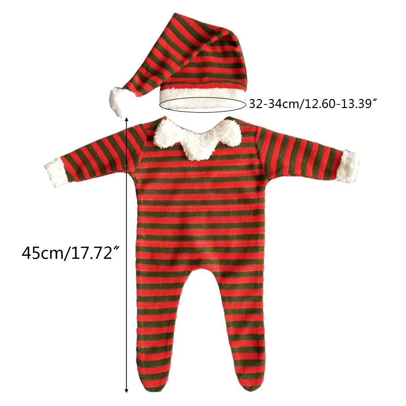 

2 Pcs/Set Infants Photo Shooting Clothing Outfits Baby Hat Romper Newborn Photography Props Jumpsuit Cap Kit