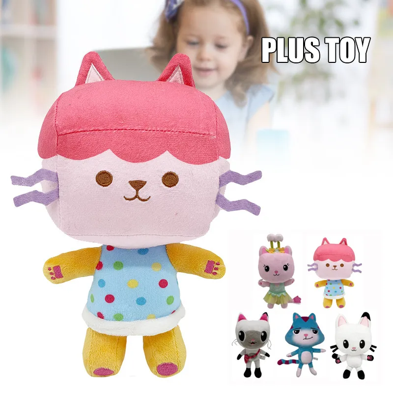 

Gabby's Dollhouse Plush Toys Mercat Cartoon Stuffed Animals Purple Mermaid Cat Mermaid Plushie Dolls Kids Birthday Gifts