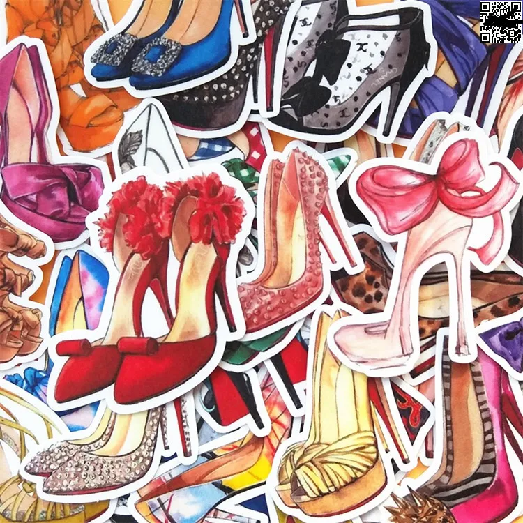 Модная одежда для девочек школьная сумка духи обувь наклейки водонепроницаемый