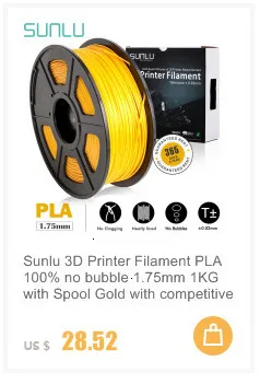 Sunlu1kg нити PLA plus 1,75 мм 1 кг/рулон заправки сырья пластиковые стержни с гладкой и упругой производительности образование
