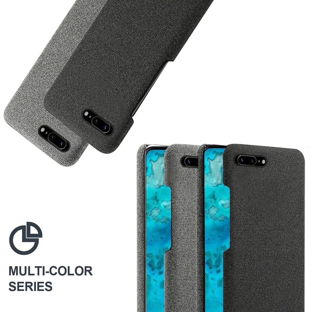 Для Google Pixel 4 XL чехол для телефона тонкий тканый материал ткань против царапин