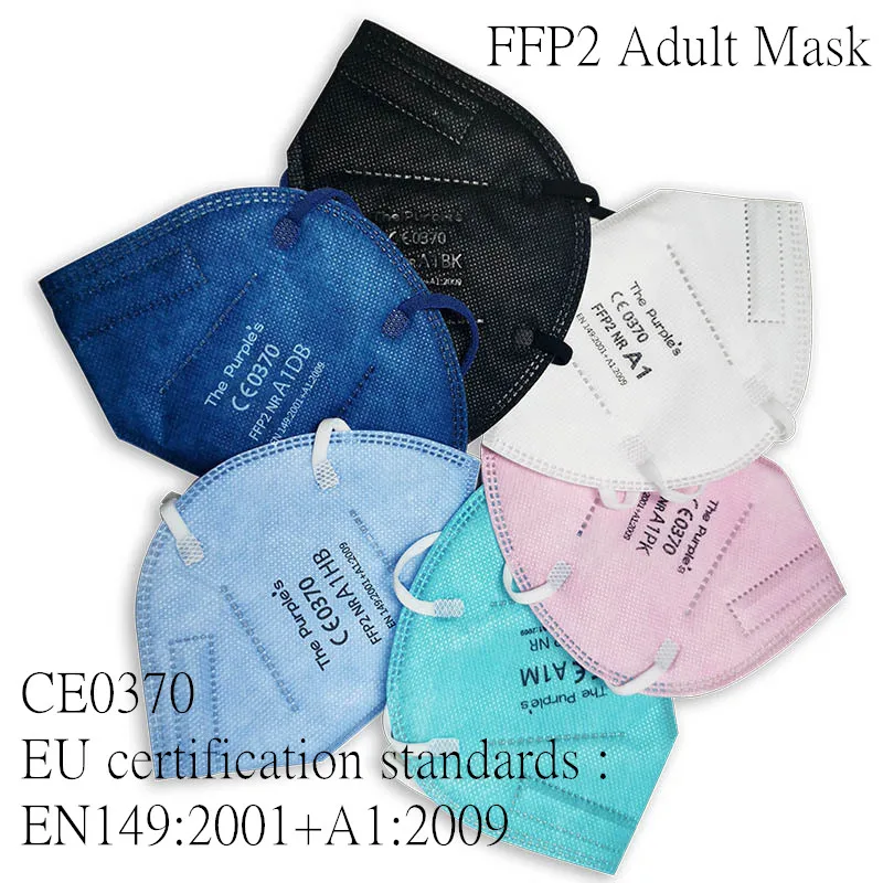 Adult FFP2 Mask KN95 Mascarillas Face Masks Mouth KN95 Mask Cloth FFP2MASK Mouth Caps 5 Layer FFP2 Protective Masque Filter Dust
