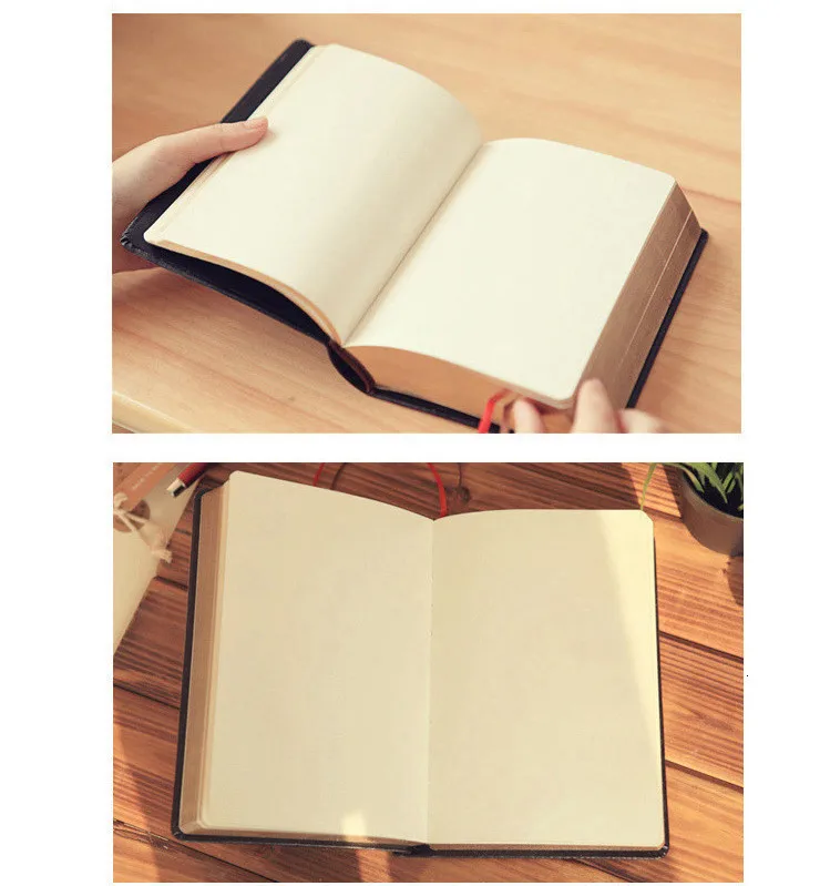 Bullet Journal кожаная Библейская записная книжка винтажная Толстая ручная работа Sketchbook еженедельник дневник канцелярский магазин школа 016011
