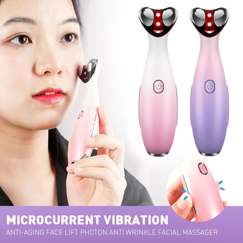 Microcurrent Face Massager Anti-aging Galvanica Facial Eye Slimming Machine Lifting Radio Frequency Beauty Skincare Product