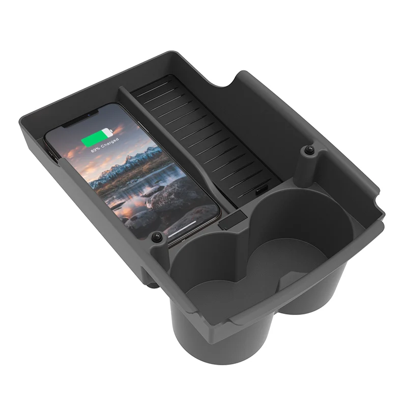 

10W car QI wireless charger phone charger armrest box charging case charging holder for Tesla Model S Model X 20172018 2019