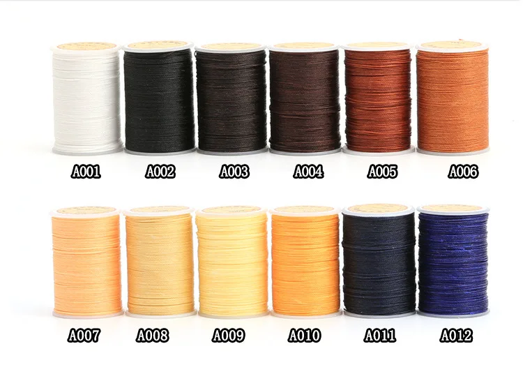 Восковая нить для кожи сделай сам Ручное шитье кожа плетеная круглая восковая