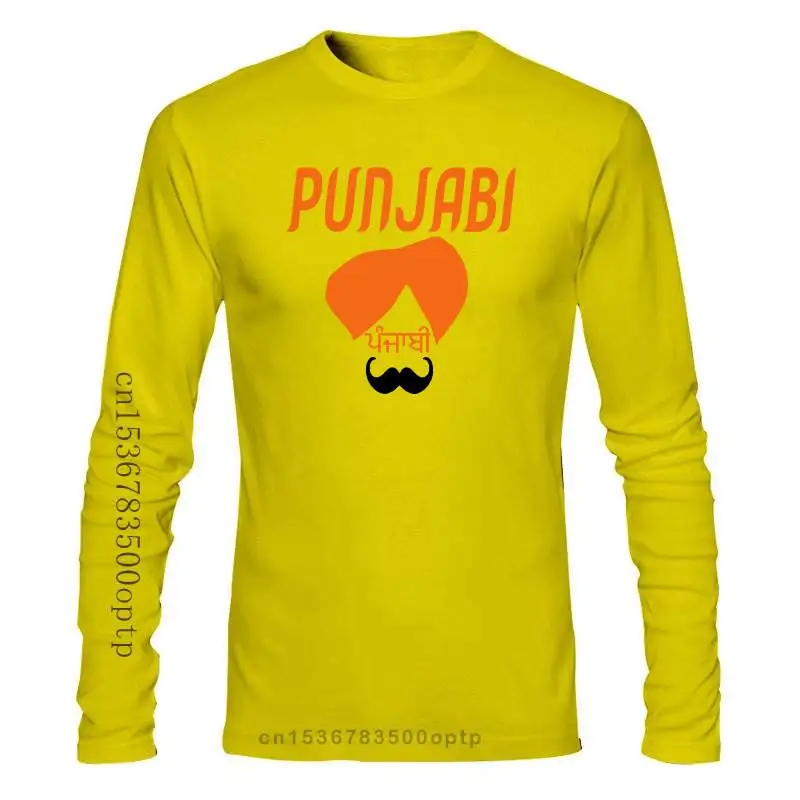 

New Men's Punjabi (Sikh) t shirt Character cotton O-Neck Formal Cute Comfortable summer Family shirt
