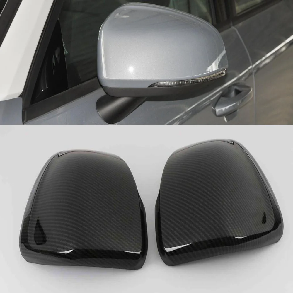 

Carbon Fiber Look Rear View Side Mirror Cover For Volvo XC40 2018-2021