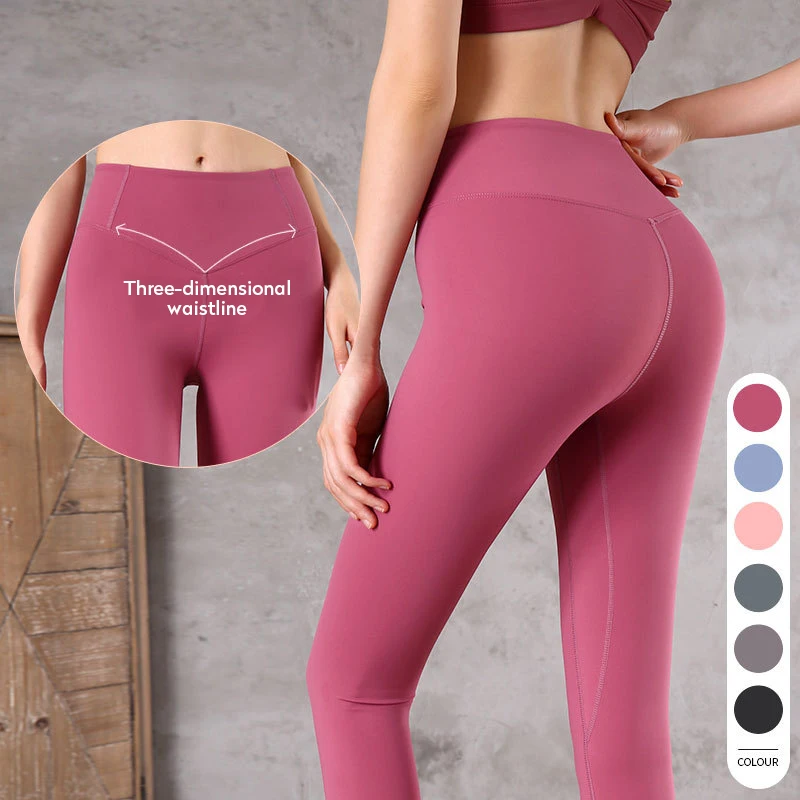 Женские Штаны Для Йоги спортивные Леггинсы с высокой талией бесшовные брюки для