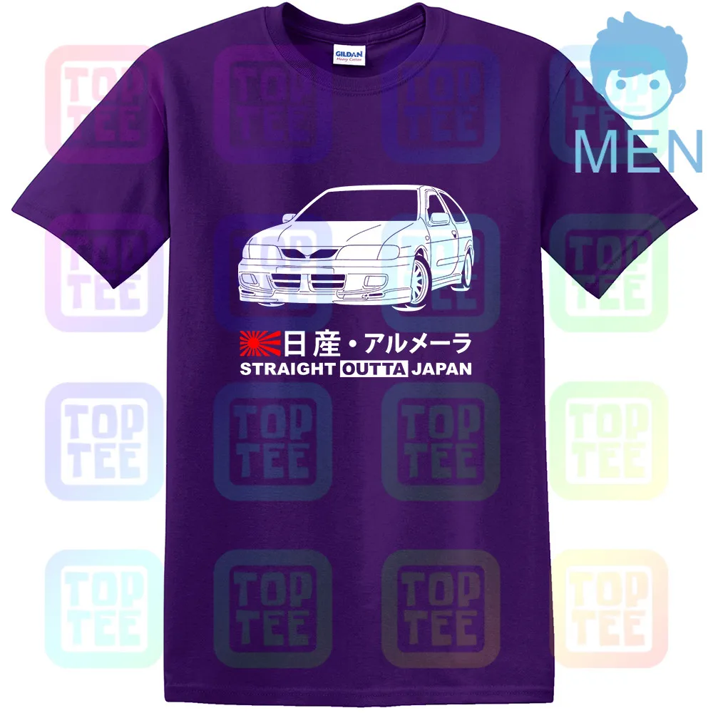 Фиолетовый GT-shirt Nissan Almera 2,0 GTi N15 '98-'00 футболка - Цвет: Фиолетовый