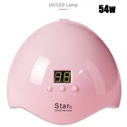 3654 Вт маникюрная Сушилка для ногтей УФ-лампа 1218 светодиодов Лампа для лечения Ногтей Nail Art инструменты Портативный микро USB кабель домашний Применение УФ гель сушилка лака