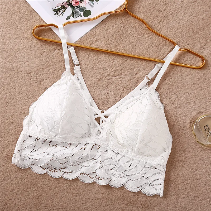 Style 1 White Сексуальный кружевной бюстгальтер без косточек с цветочным принтом, женский бюстгальтер без косточек, модный кружевной бюстгальтер, 6 цветов, комфортное нижнее белье, интимное нижнее белье, Новинка - Цвет: Style 1 White