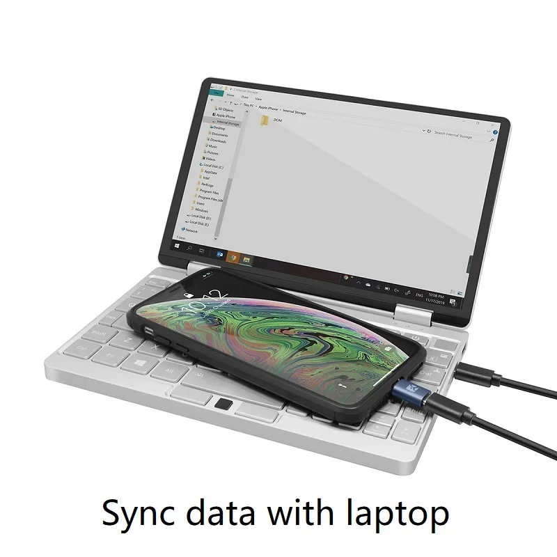 Адаптер USB Type-C Мама-папа PD 18 Вт быстрая зарядка и синхронизация данных для