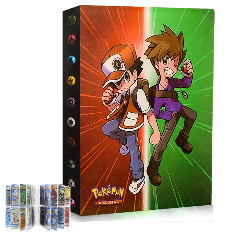 

240pcs Album Pokemon Playing Game Card Holder Binder Cartoon Anime Map Card Book Folder Loaded List Collection Kids Boy Toy Gift