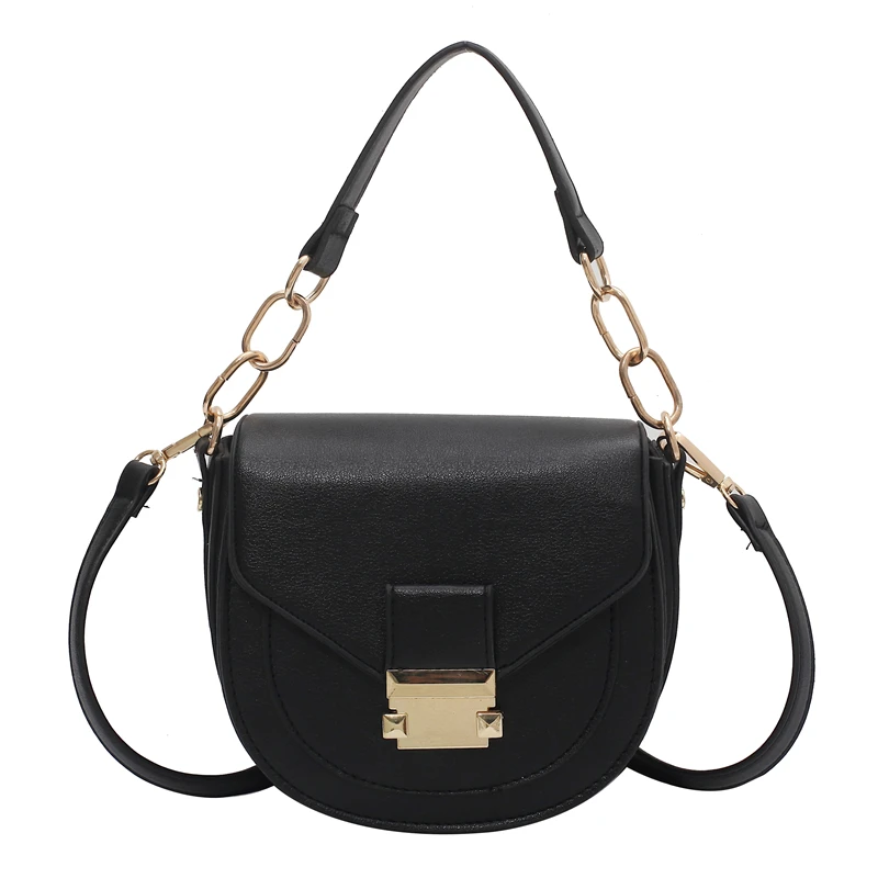 

Mini Crossbody Tote Bags for Women 2021 Luxury Brand Semicircle PU Leather Designer Ladies Shoulder Handbags and Purses