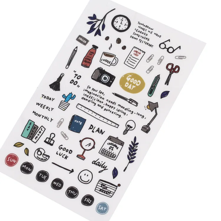 

Travel diary Paper Sticker Decoration Diary Scrapbooking Label Sticker Kawaii Korean Stationaries Stickers