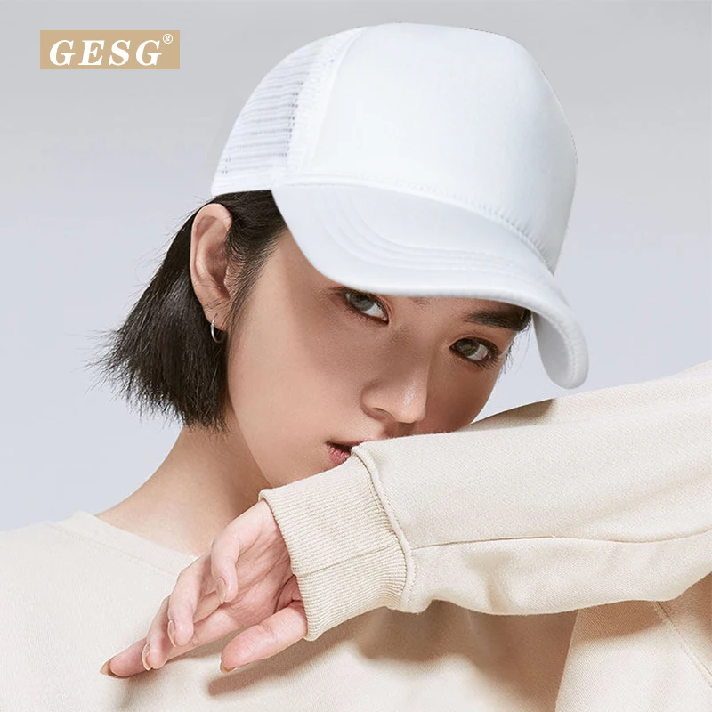 

Summer high top sponge mesh cap breathable cap baseball cap small face wide brim sun visor female sun visor