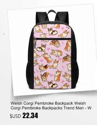 Welsh Corgi Pembroke сумка на плечо Вельш Corgi Pembroke кожаная сумка для путешествий высокое качество женские сумки кошелек