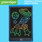 Оригинальный 12 дюймов чертежная доска ЖК-дисплей цветные однослойные Экран планшет цифровой графический планшет электронные накладка + ручка для изучения живопись