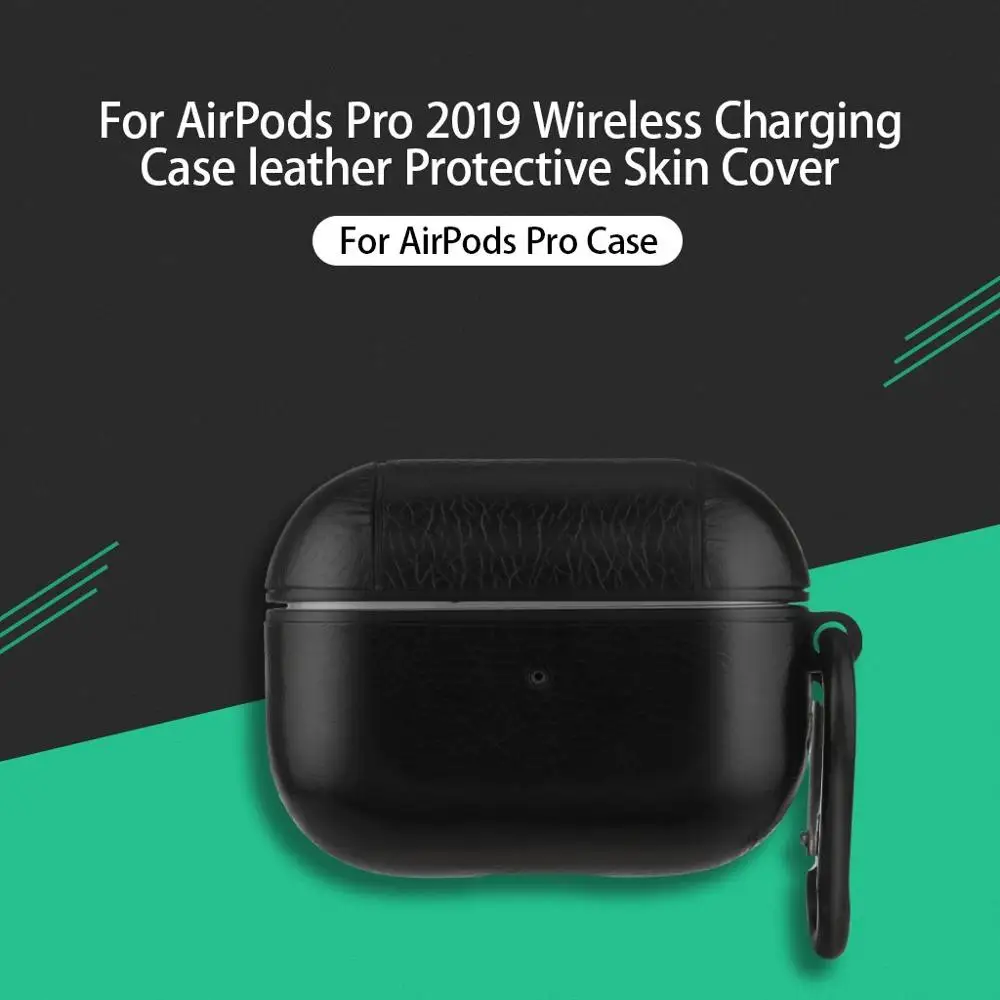 HIPERDEAL защитный чехол для AirPods Pro 2019 беспроводной зарядный Чехол кожаный с кольцом
