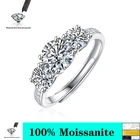 Кольцо женское обручальное с бриллиантом, 1,0 карат, с муассанитом