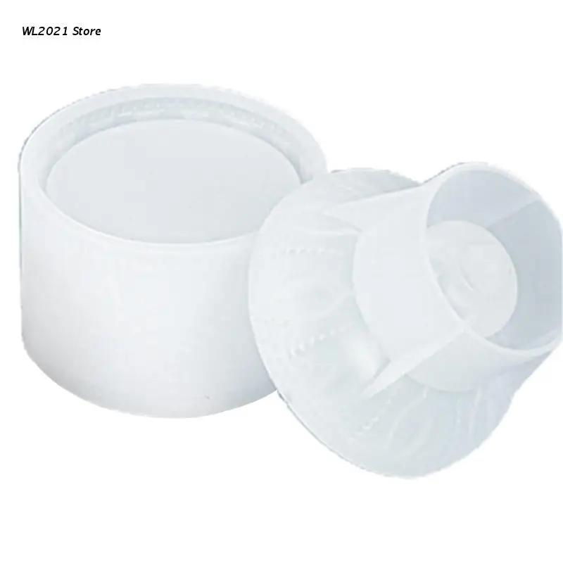 

G5GC Round Storage Box Crystal Epoxy Resin Mold Makeup Jewelry Container Case Silicone Mould DIY Crafts Decorations Casting