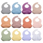 Новинка 2021, детский нагрудник из пищевого силикона, регулируемые водонепроницаемые нагрудники для новорожденных, детская посуда для кормления, одежда для кормления на завтрак