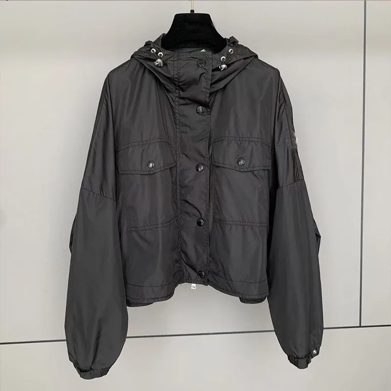 

Hort Trench Coat For Women Big Pockets Leisure Coat Womens Trendy Vintage Students Windbreaker Zipper Waist Fitted Thin Trench